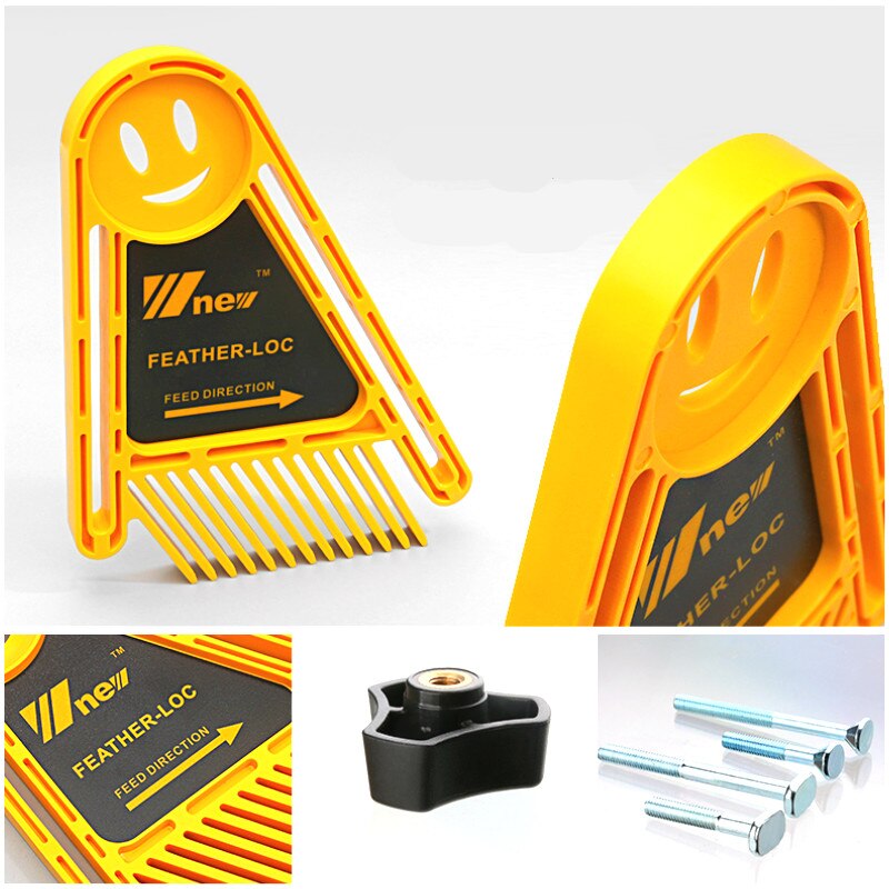 Multi-purpose Feather Loc Board Set Double Featherboards Miter Gauge Slot Woodworking Saw Table DIY Safety Tools