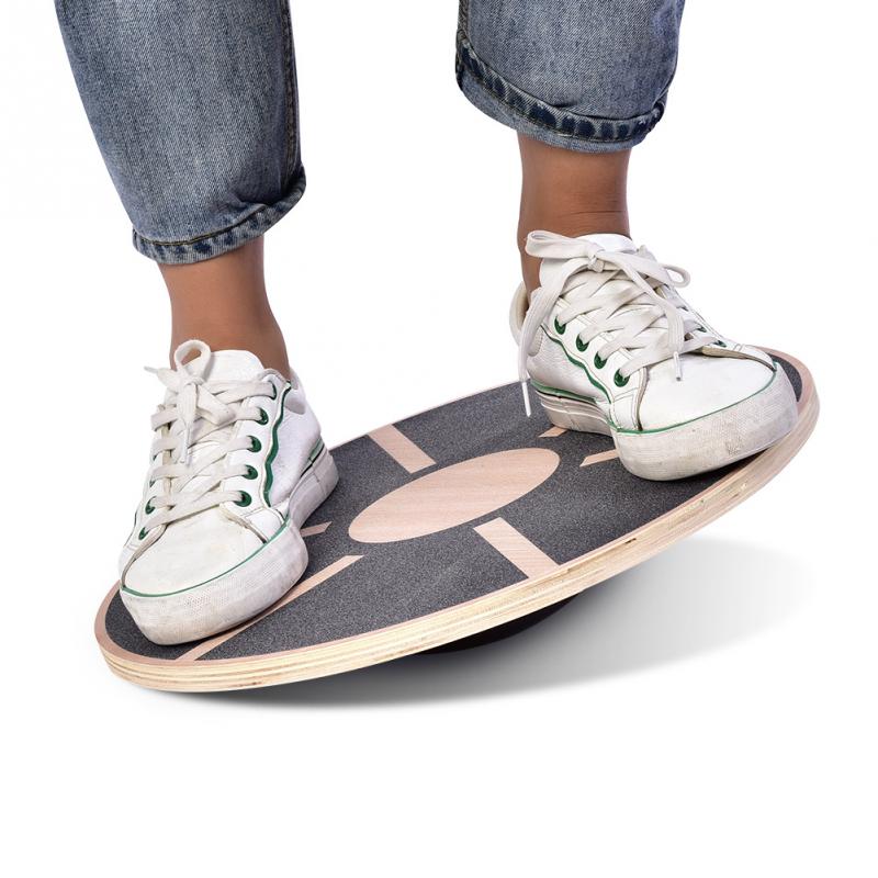 Fitness Sports Balance Board Anti-slip Wooden Wobble Balance Board Bodybuilding Gym Twist Board for Fitness Training Exercise: Default Title