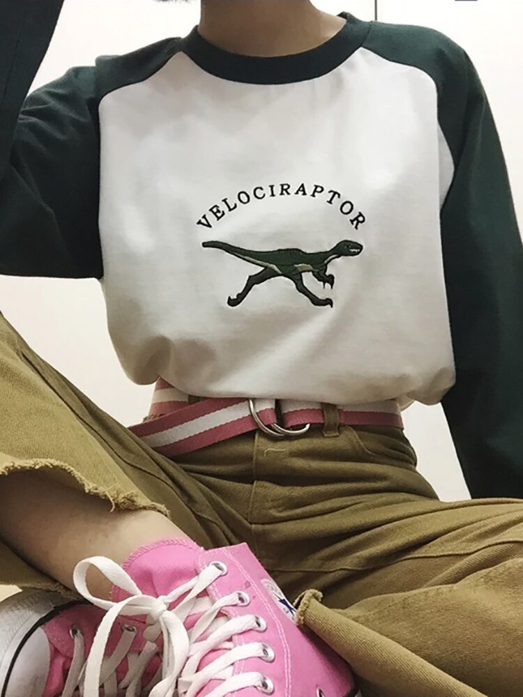 Vrouwen Dinosaurus Sweatshirt Hoodie Katoen Hoodies Sweatshirts Winter Hooded Leuke Kawaii Trui Vrouwen Dinosaurus Sweatshirt Hoodie Katoen Hoodies Sweatshirts Winter Hooded Leuke Kawaii Trui