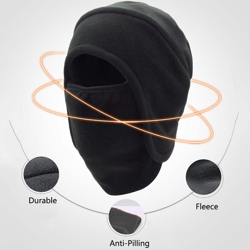Mascarilla térmica multifunción para hombre, gorro polar grueso a prueba de viento para deportes de ciclismo, escalada, esquí, pesca