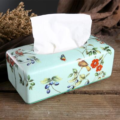 Chinese Flower and Bird Art Ceramics Soap Dispenser Jewelry Box Soap Dish Toothbrush Holder Gargle Cup Bathroom Accessories Set