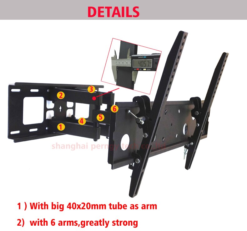 DL-D-120MT 6 ramiona 32 "46" 50 "55" chowany telewizor doprowadziło robić montażu na ścianie 6 ramię 50kg pełnoekranowy uchwyt lcd