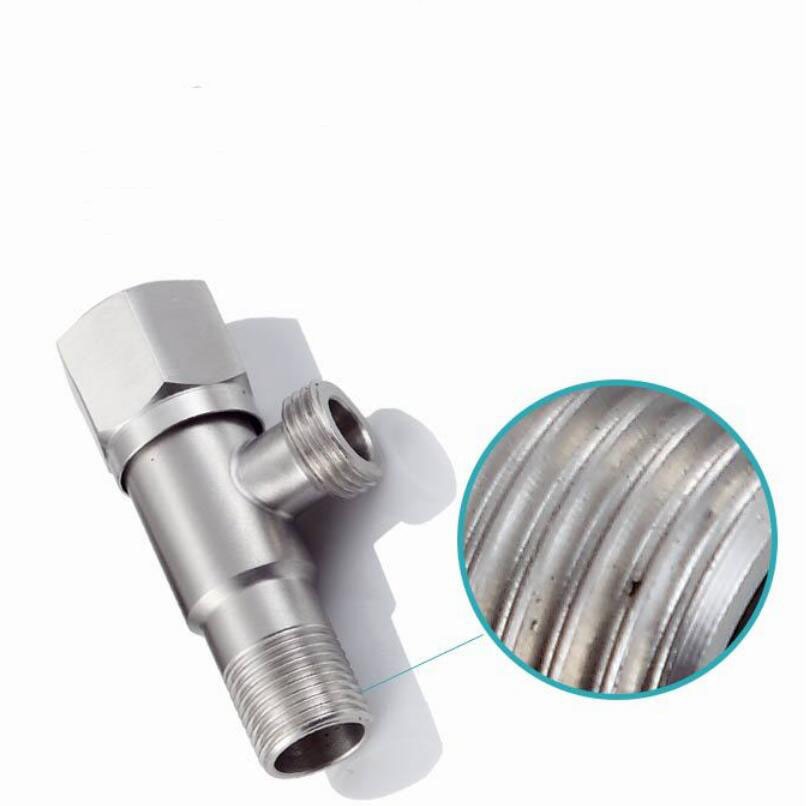 G1/2*1/2 304 Stainless Steel Water Heater Tap Universal Water Stop Valve Engineering Household Thickened Leakproof Angle Valve