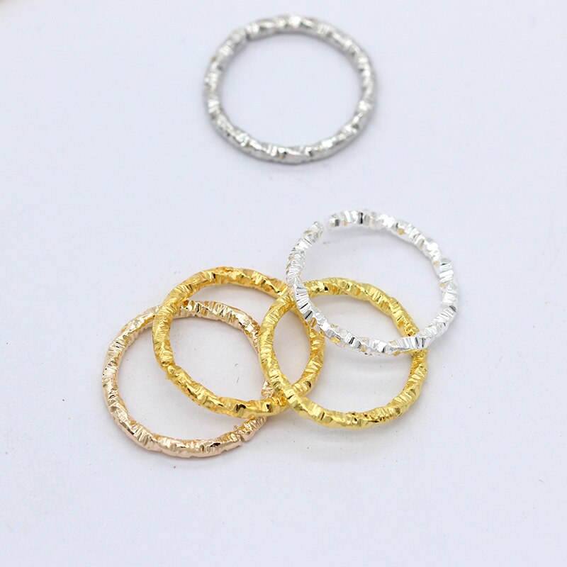 50pcs 8-20mm Round Jump Rings Twisted Open Split Rings jump rings Connector For Jewelry Makings Findings Supplies DIY