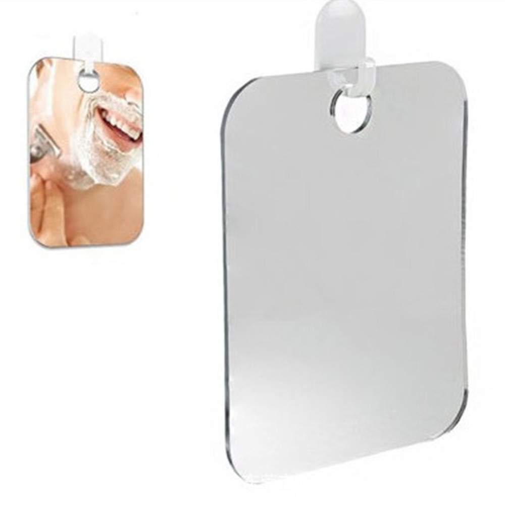 1pc akryl anti-dug bruser spejl badeværelse tågefri tåge spejl toilet rejse til mand barber spejl #t2: Default Title