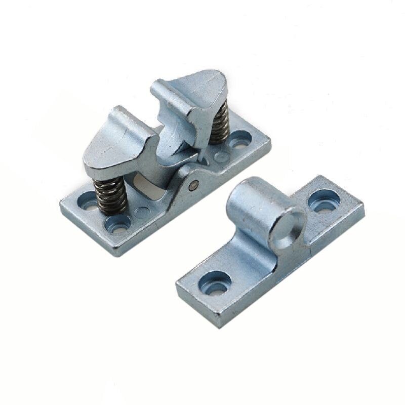 Deurstoppers met zinklegering, deurstopper met veer, aanraakvergrendeling voor caravans, campers, bootbeslag, deurclip