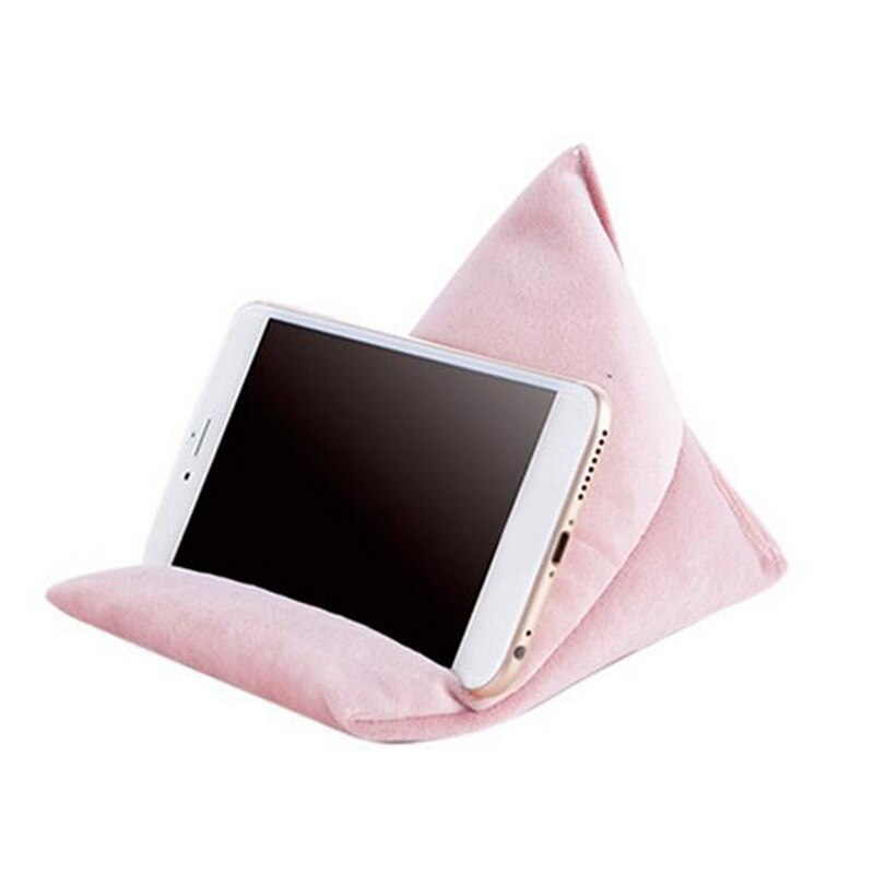 Laptop zacht kussen tablet kussen driehoek rijst dumpling regenboog ipad standaard tablets e-readers smartphones boek tijdschriften houder: 3