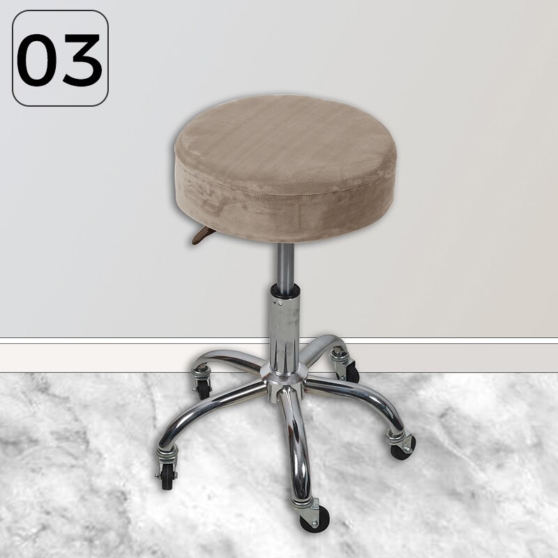 32-38cm Velvet Stool Cover Bar Round Swivel Chair Cover Universal Stool Cover Bar Coffee Shop Stool Cover: 3