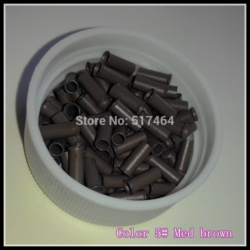 1000units 3.0x2.6x6.0mm Flared Copper Ring/ Micro Rings Loops Copper Links for Hair Extensions I Stick Tip