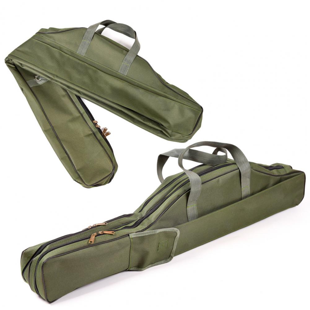 Fishing Rod Storage Bag Oxford Cloth Multifunctional Portable Foldable Fishing Rod Carrier Fish Pole Tools Storage Bag Case