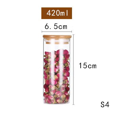 Mason godisburk för kryddor glas genomskinlig behållare glasburkar med lock kakburkar köksburkar och lock liten storlek grossist: 65 150mm