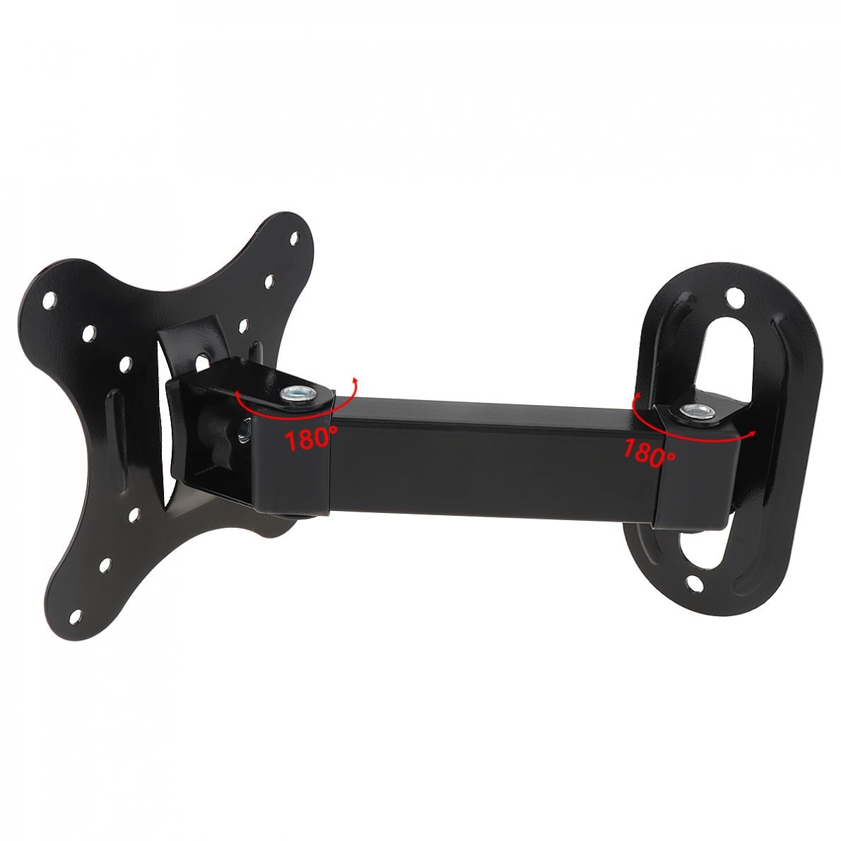 Universal 10KG Adjustable TV Wall Mount Bracket Flat Panel TV Frame Support 15 Degrees Tilt with Gradienter14-26 Inch LCD LED