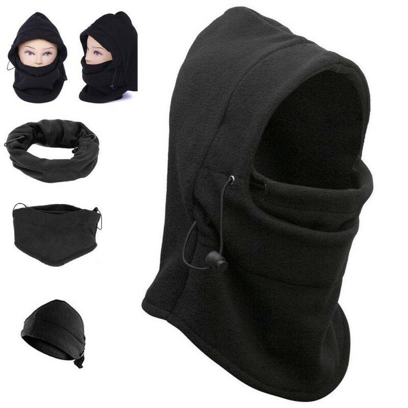 Máscara de esquí completa cubierta sombrero gorra hombres mujeres motocicleta polar térmico pasamontañas capucha de invierno gorro cuello más