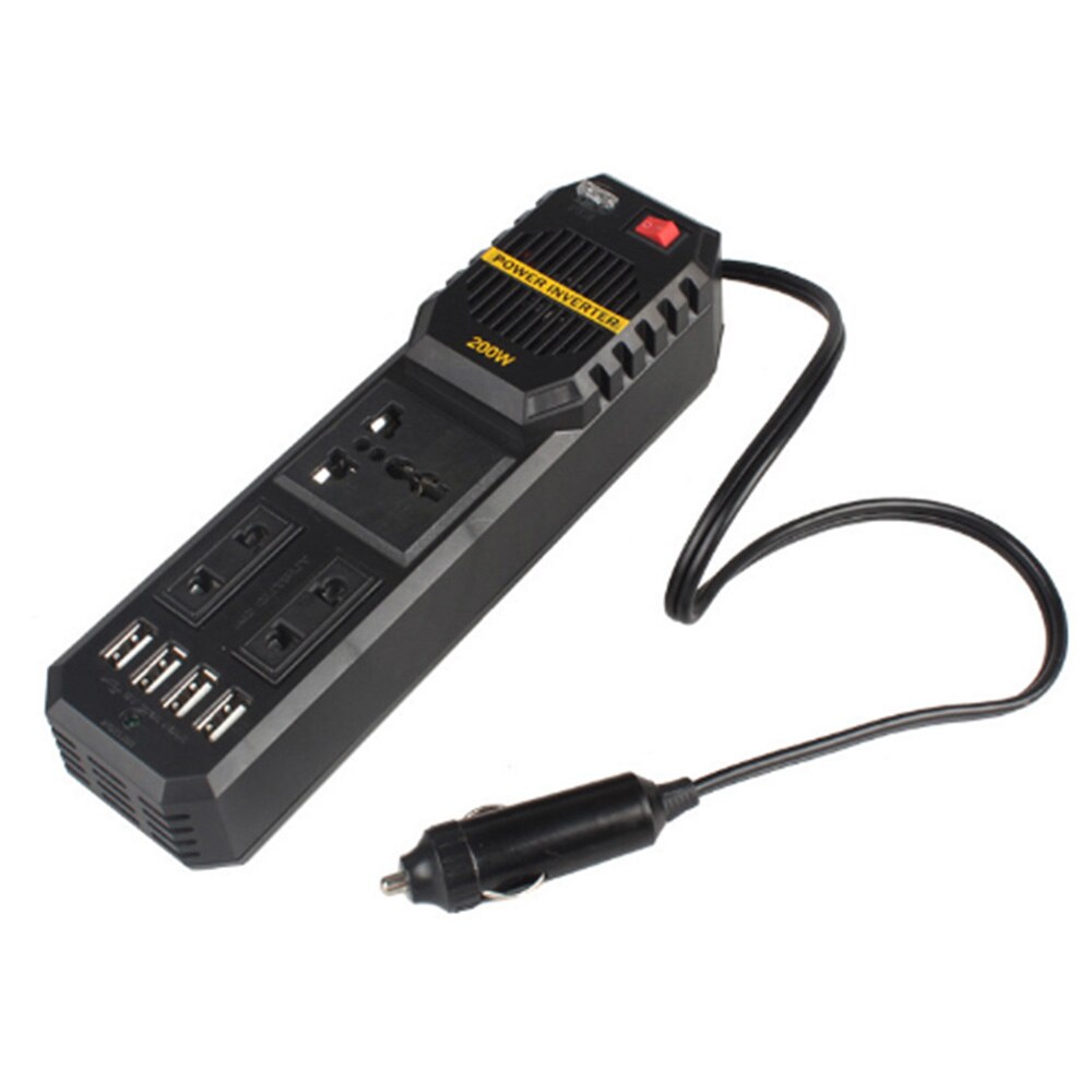 200w auto-spanning usb-stroomomvormeradapterconverter  dc 12v naar  ac 220v stroomomvormers ondersteunen thuisgebruik