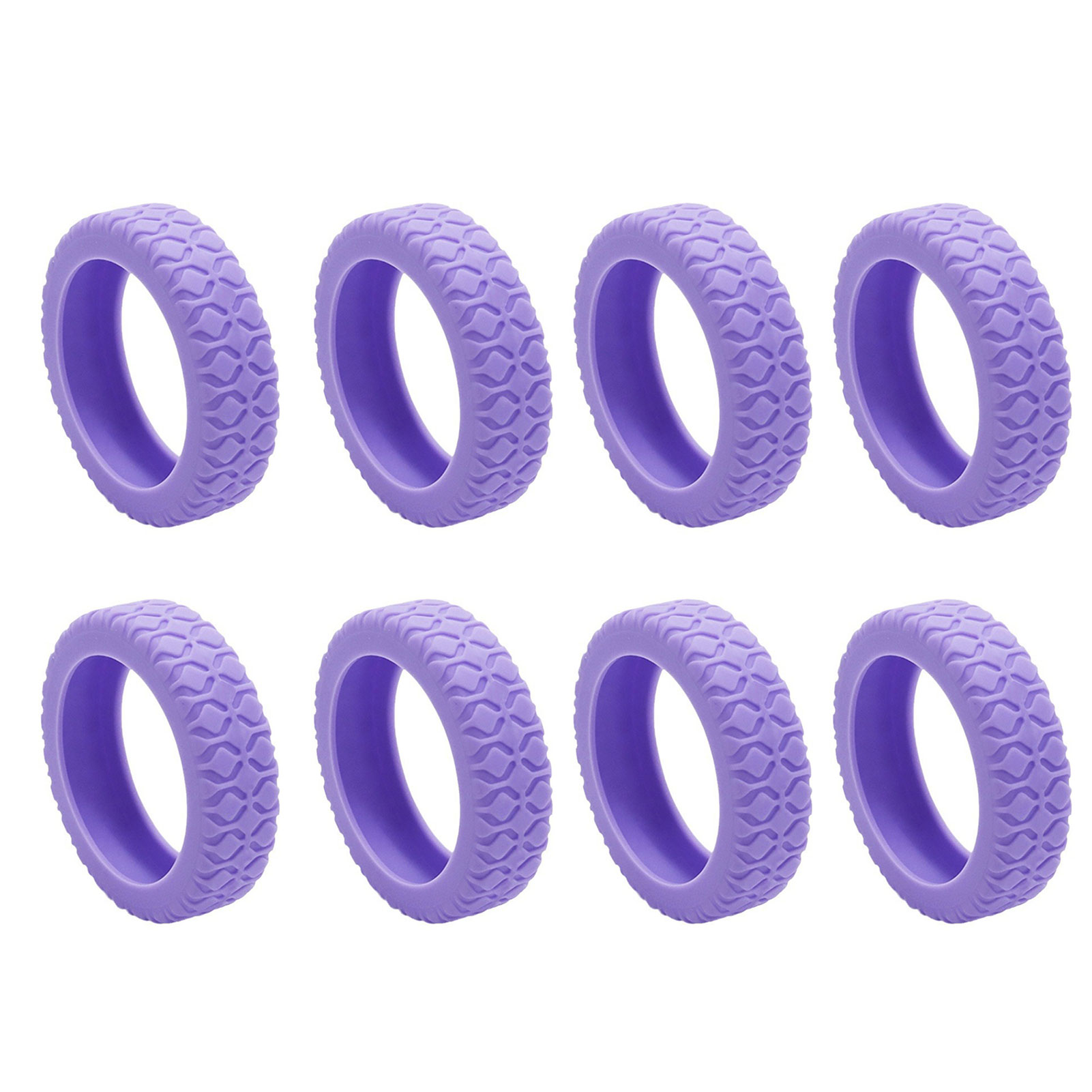 Luggage Compartment Wheel Protection Cover Wear Resistant Silicone Protection Cover For Suitcase/Office Chair Caster: S / plum