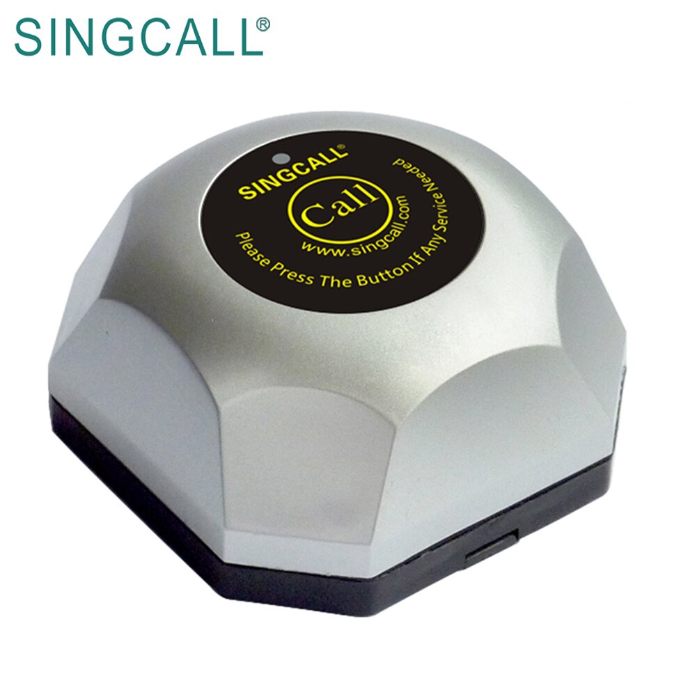 SINGCALL Restaurant Wireless Calling System Pager, Hamburger Pager, Service Caller APE560 Silver Pager