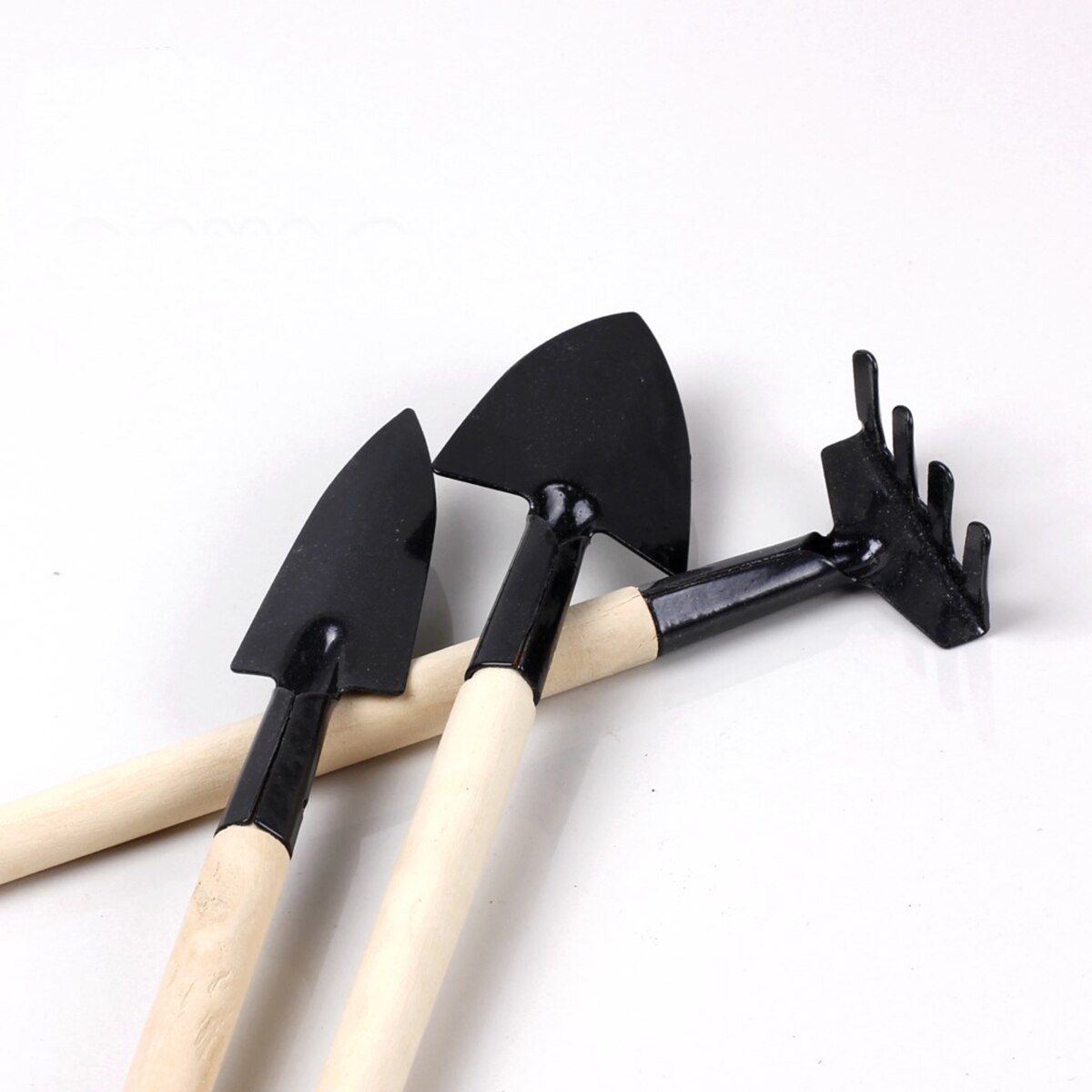 BESTOYARD 5pcs Bonsai Tools Flowers Indoor Plants Mini Hand Tool Set Gardening Tool Include Rake Spades Scissor Tweezer