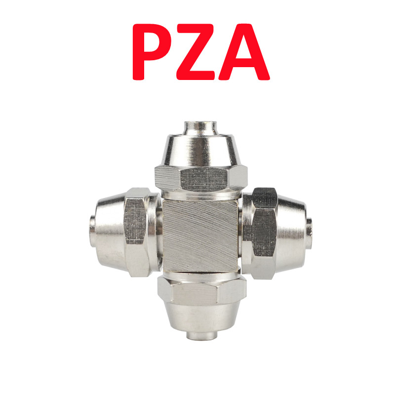 Kupfer Vernickelt Pneumatische Air Schnell Anschluss Für Schlauch Rohr OD 4MM 6 8 10 12 14 16MM schnelle Gemeinsame Verbindung KPV KPE PZA: Blau / 1/8"