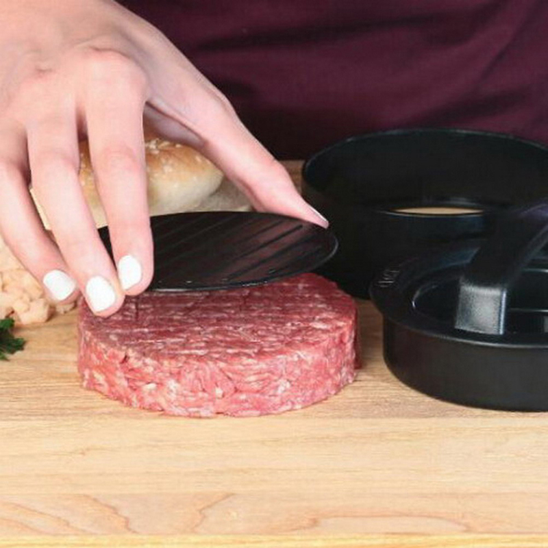 3- i -1 fylld hamburgerpress biffmaskin non stick hamburgerreglage pressmaskin verktyg biffformar kök grilltillbehör