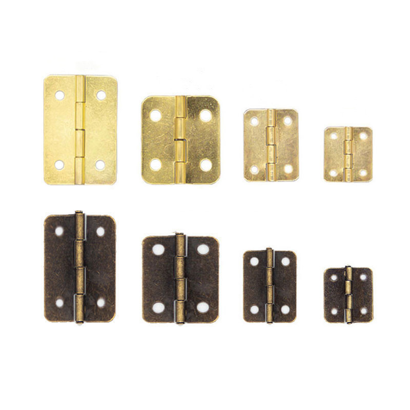10Pcs Mini Metal Hinges Retro Door Hinges Hinge Flat Hinge 180 Degrees Furniture Hinges DIY Crafts Tool