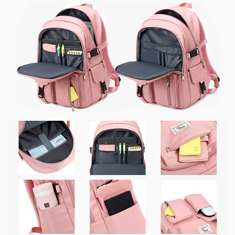 Großer laptop-rucksack für schülerinnen, studentinnen und mädchen, geeignet für 14 15.6 zoll-notebooks und laptops