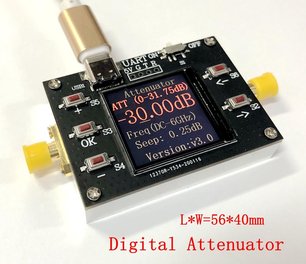 DC-6G Digitale programm gesteuert dämpfer 30DB treten 0,25 DB TFT Anzeige CNC Gehäbenutzen unterstützt kommunikation