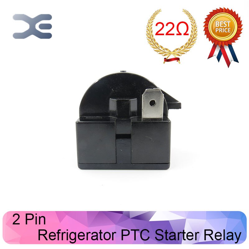 Relé de arranque MZ92-22OHM de 2 pines, PTC, repuestos de nevera, mecanismo de arranque de refrigerador, accesorios de relé