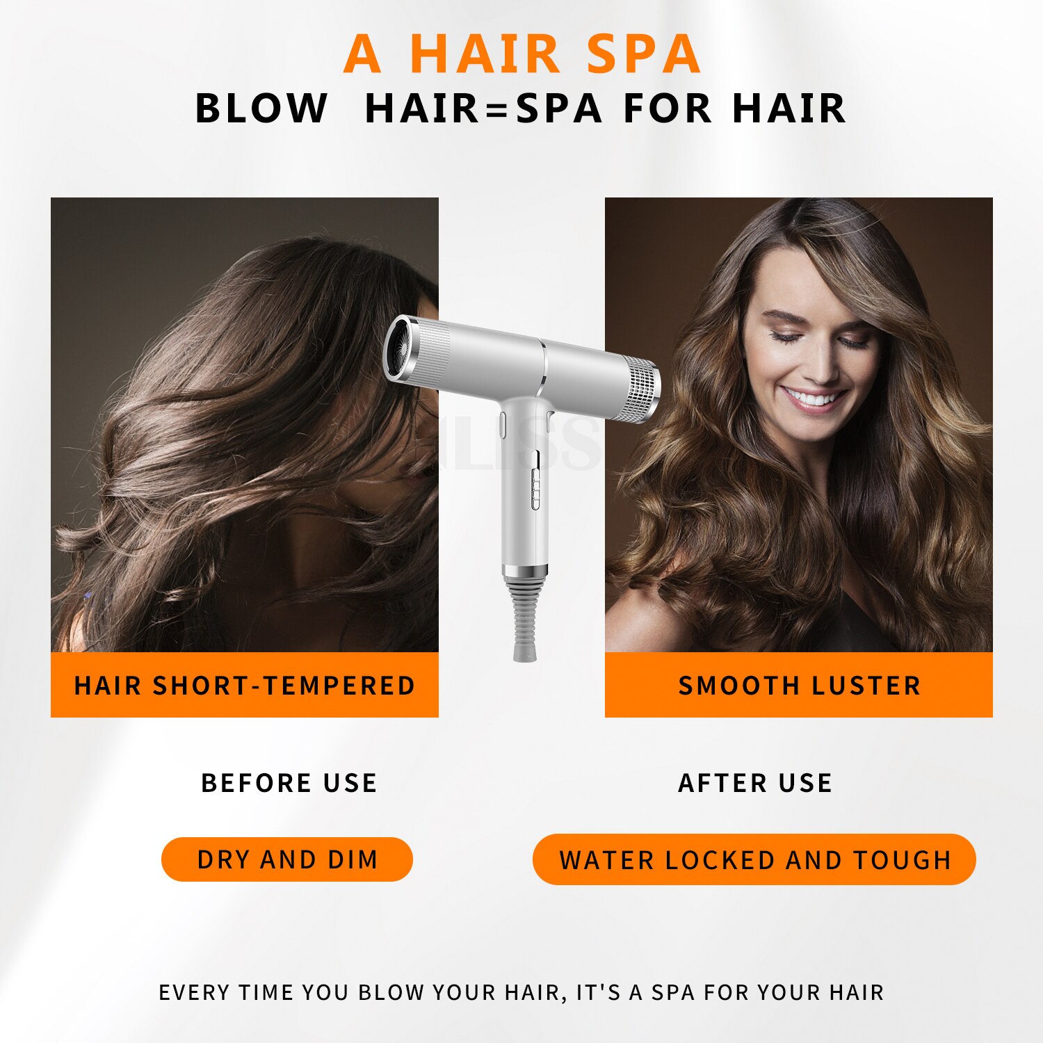 Professionele Föhn Infrarood Haardroger Anion Föhn Low Noise Elektrische Haar Blower Droger Koude Wind Salon Haar Styler