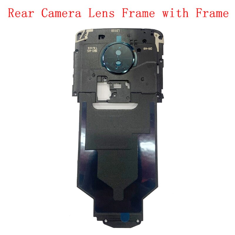 Achter Back Camera Lens Glas Met Frame Houder Voor Motorola G6 Spelen Reparatie Vervangende Onderdelen