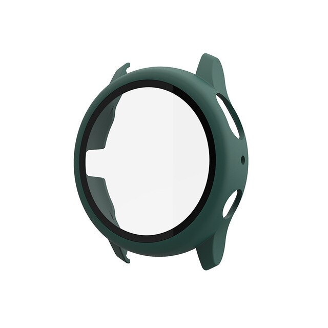 Vetro + custodia per Samsung Galaxy Watch Active 2 44mm/40mm All Around Cover paraurti protezione dello schermo Galaxy Watch Active 2 44mm 40mm: WHITE / 44mm