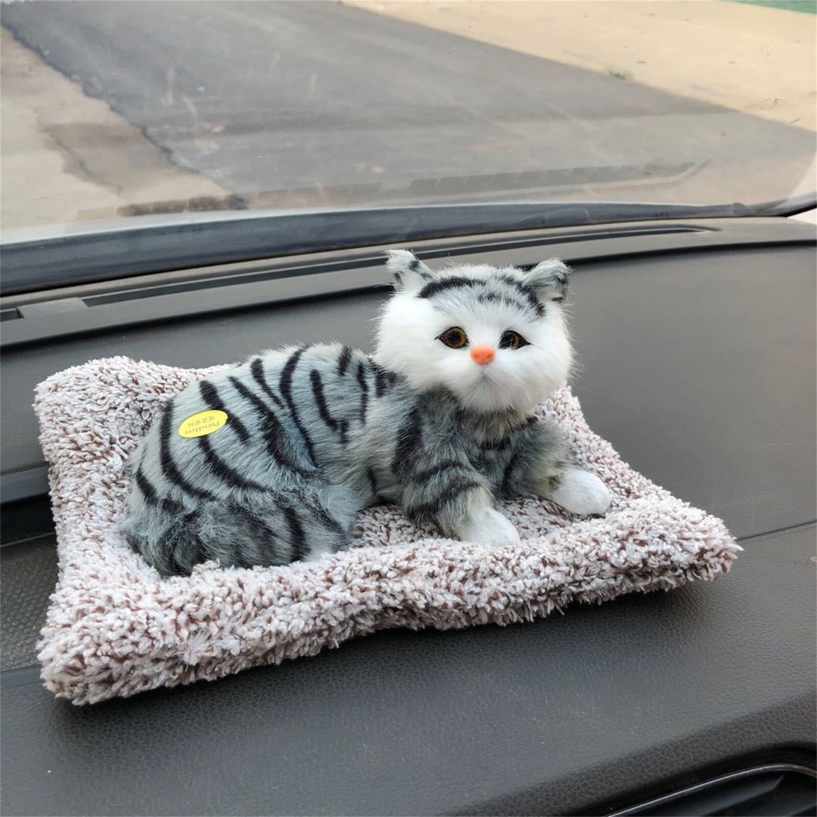 Thuis Auto Luchtzuiverende Pop Simulatie Slapen Kat Actieve Kool Pop Bamboe Houtskool Geur Eliminator Luchtzuiverende Pop: D