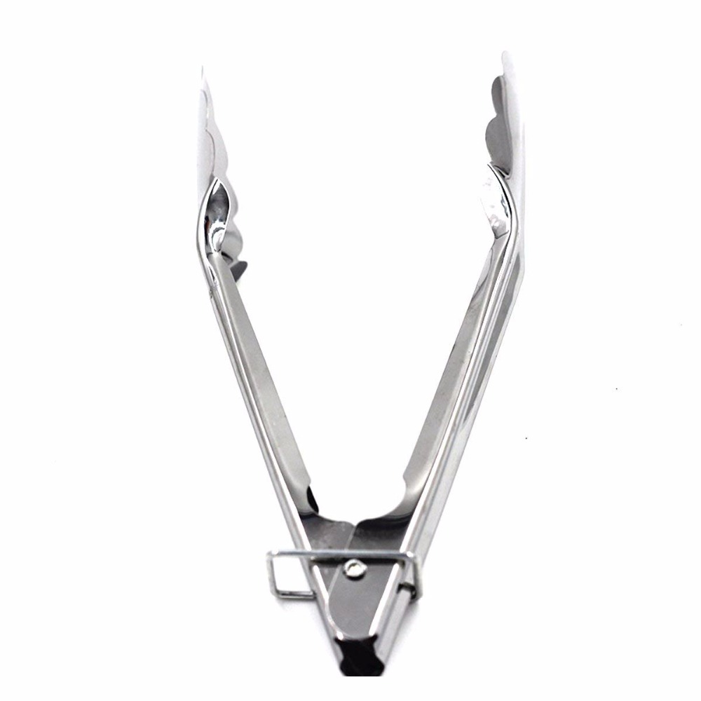 Rustfritt stål fest bbq buffet kamskjell mat servering tang klips