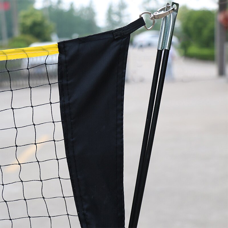 Bærbart stativ tennis badminton net 3m udendørs sport volleyball battledore sæt net ramme støtte med taske