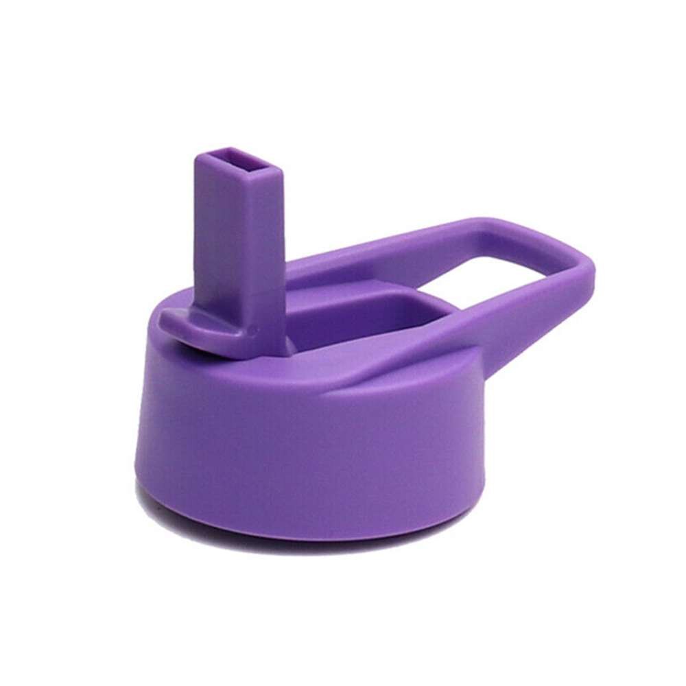 Sports Bottle Lid Replacement Cap - Wide Mouth To Narrow Mouth Straw Lid, Leak-Proof With Silicone Ring