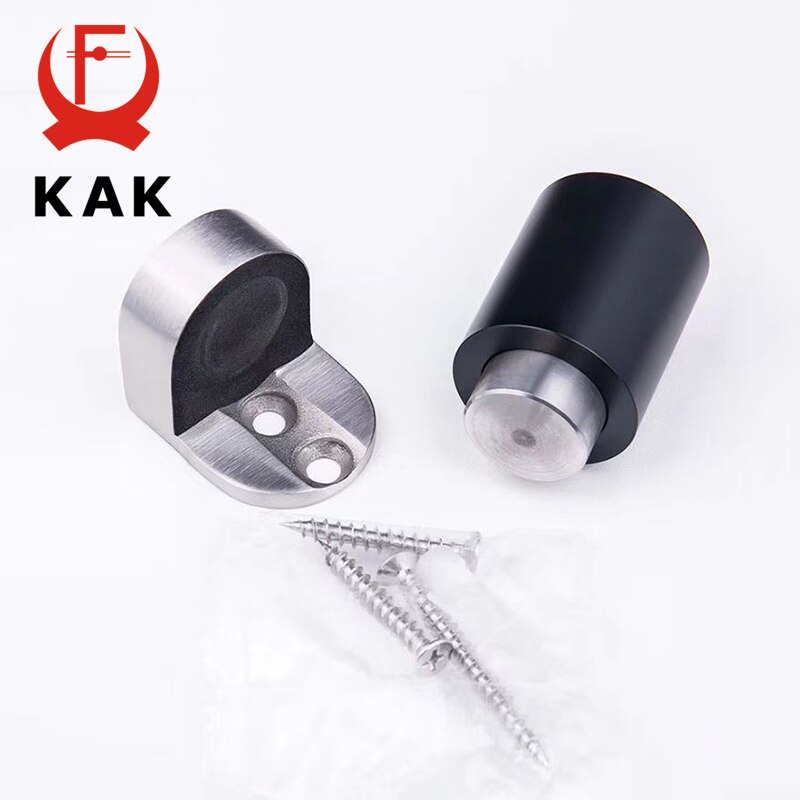 Kak magnetisk dørprop dørholder cylindrisk flydende 304 massivt rustfrit stål tung dørstop dør møbler hardware