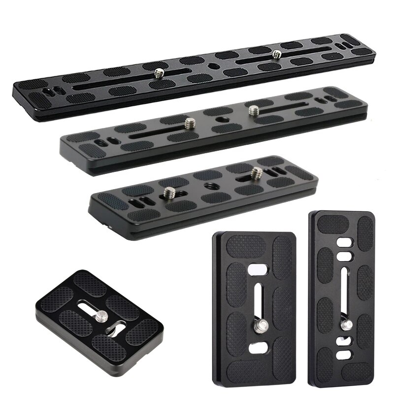Universal Tripod Quick Release Plate Adapter Base Plate Camera Mount Plate 12cm/15cm/20cm/30cm Length DSLR Camera Plate