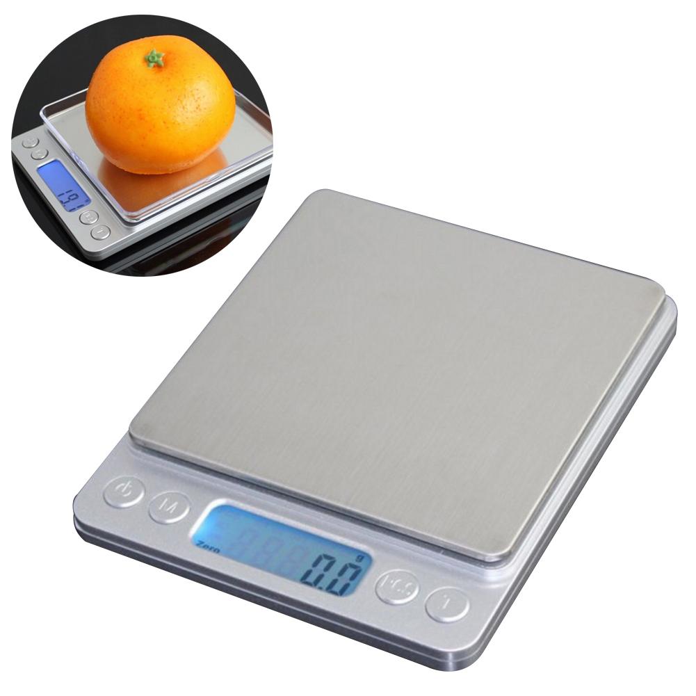 0.5kg/1kg/2kg/3kg LCD Display Multi-function Digital Food Kitchen Scale Stainless Steel Food Scale Cooking Tools Balance