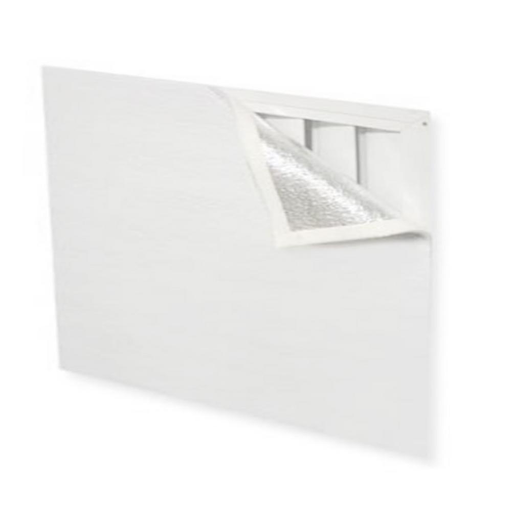 Attic Fan Cover Aluminum Film Shutter Seal Cover Attic Vent Insulation Sealer: 95X129cm