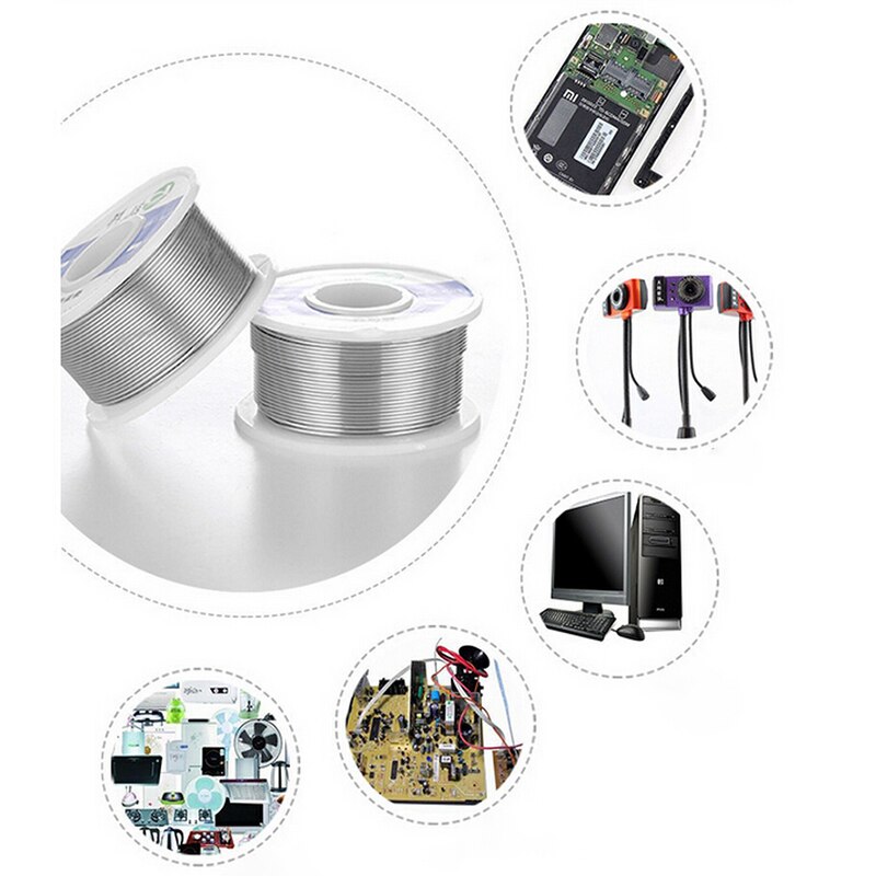 0,8mm 63/37 Zinn Blei Kolophonium Kern Löten Draht Schweißen Solder Flux 50g Eisen für Schweißer 2% Löten Reel schweißen Draht