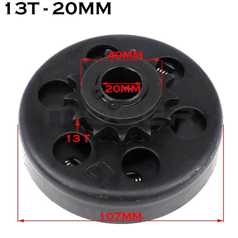 19mm 20mm 25,4mm Automatische Kreisel Kupplung Kettenrad 428 3/4&#39;&#39; 13 Zahn Herumtreiber Für Kart Kart: 20mm