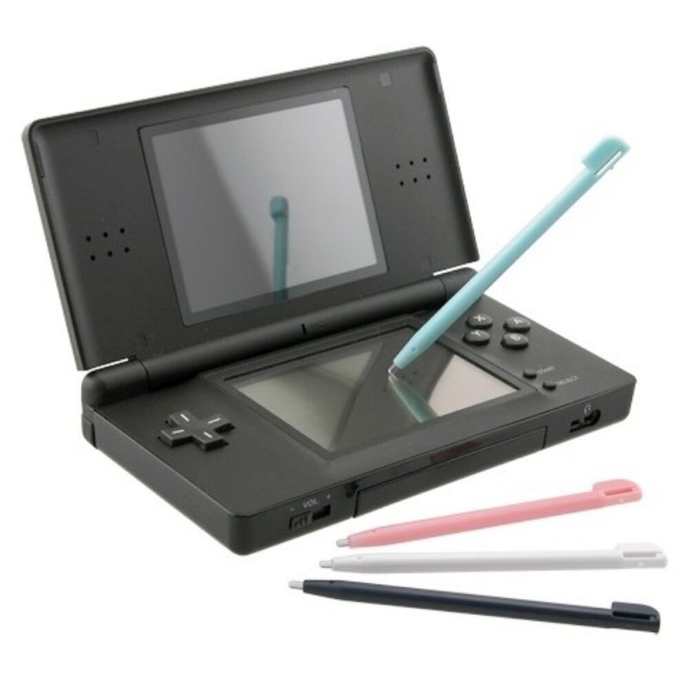 4X Kleur (Roze/Wit/Zwart/Lichtblauw) plastic Materiaal 8.7Cm Touch Stylus Pen Game Stylus Voor Nintendo Nds Ds Lite Dsl Ndsl