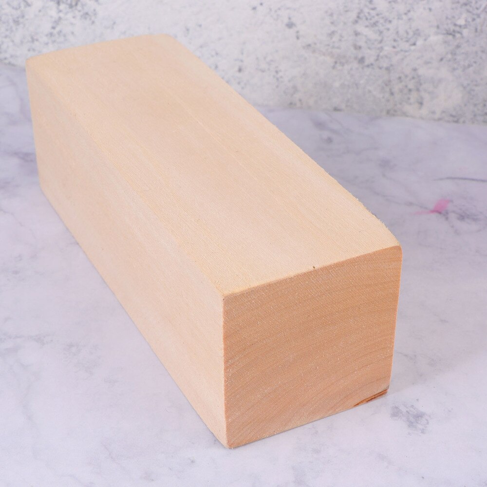 Wooden Rectangle Blocks Wooden Pieces DIY Craft Large Unfinished Wooden Carving Model Material for Art Crafts Projects Home Deco