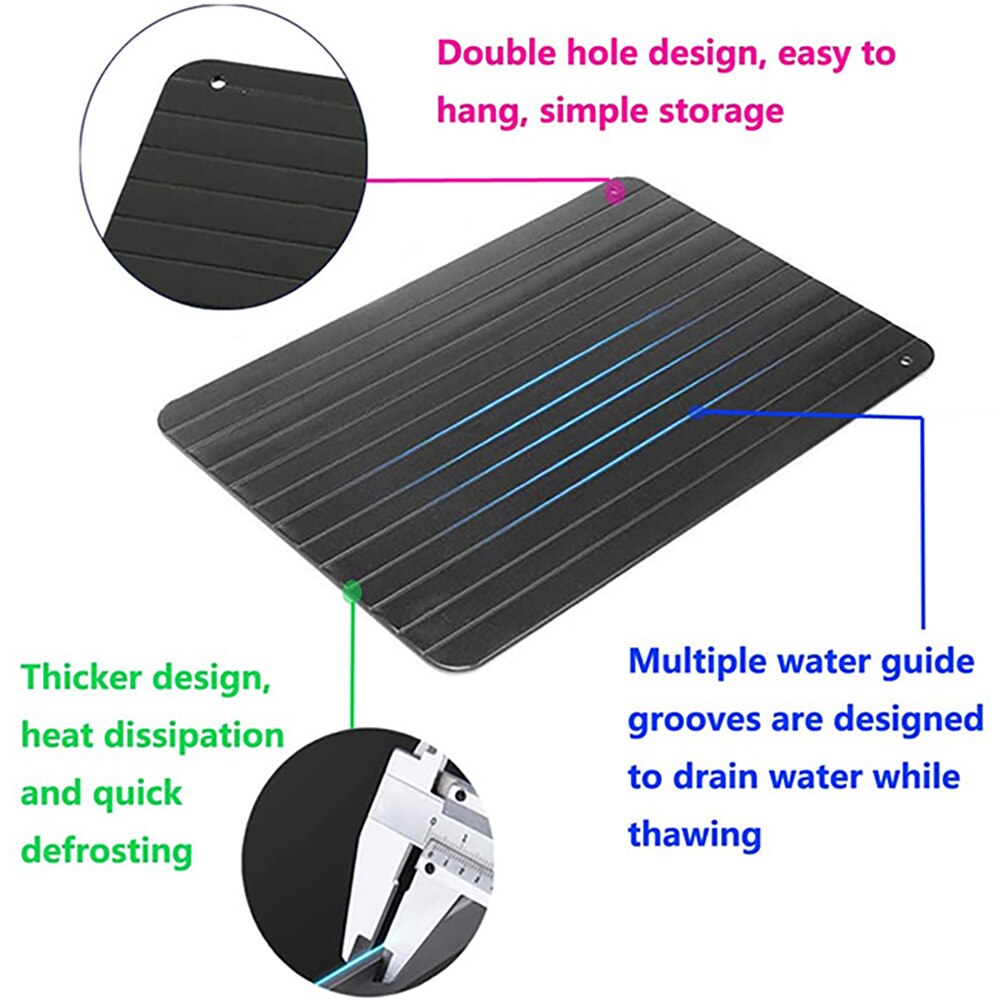 Fast Defrosting Tray Thaw Quick Defrosting Plate Board Defrost Frozen Food Meat