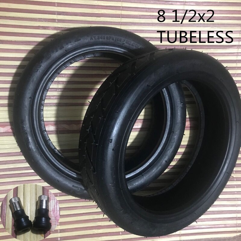 81/2x2 Vacuum Tire 8.5-Inch M365 / Pro Electric Scooter TUBELESS Explosion-Proof Tire No Liner Inflatable Tire: Default Title