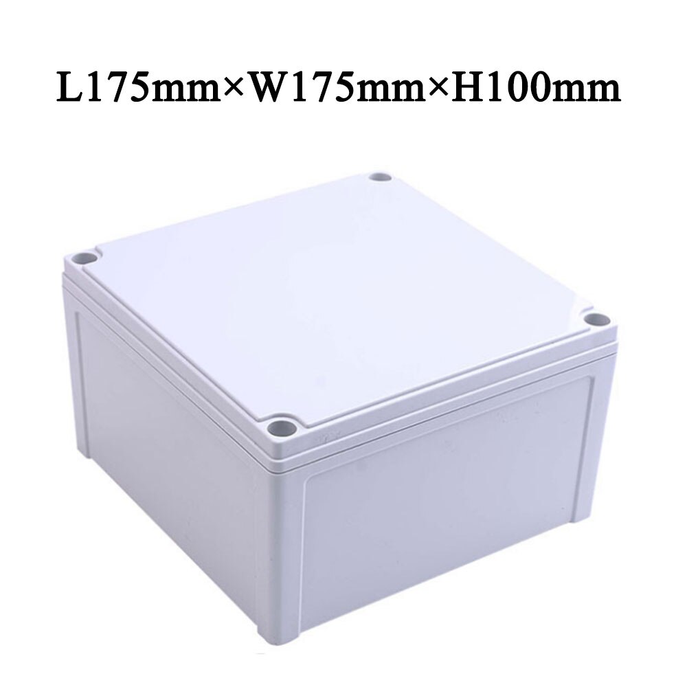 Plastic Dustproof Waterproof IP67 Junction Box Universal Electrical Project Enclosure Grey ABS Housing Box: with mounting board / 175X175X100