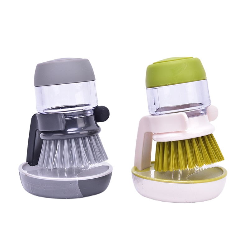 1 Limpieza de PC cepillos plato lavado herramienta dispensador de jabón recargable sartenes tazas cuenco para el pan depurador utensilios de cocina Accesorios