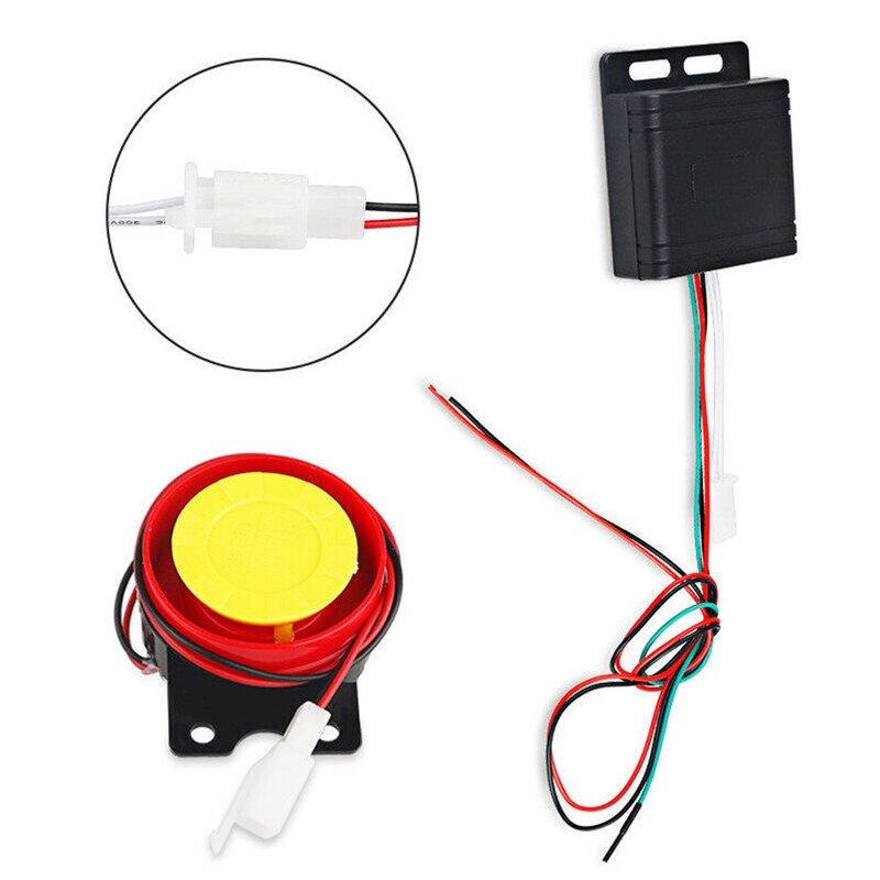 12V Motorcycle Bike Anti-theft Security Alarm System Scooter 125db Remote Control Key Shell Motorcycle Speakers Bike Alarm