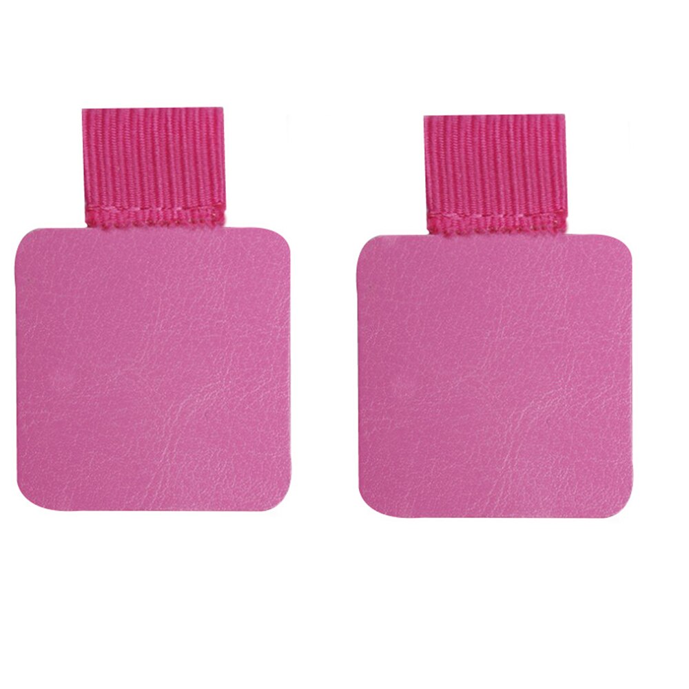 Porte-crayon en cuir PU auto-adhésif, 2 pièces, boucle élastique, pince à crayon, organisateur de papeterie pour carnet de notes, Journal planificateurs: 2pcs rose pink