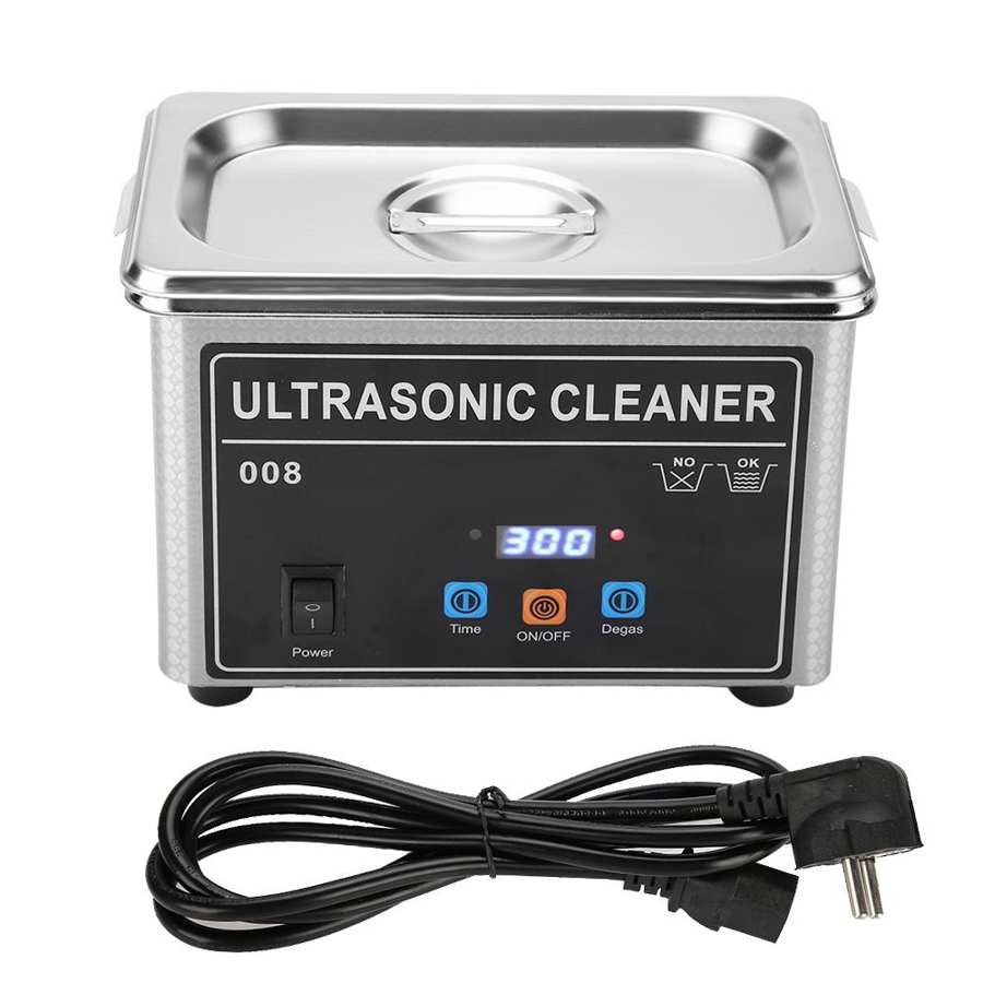 CJ-008 máquina de limpieza por ultrasonidos para reloj de joyería gafas dentadura postiza limpiador ultrasónico: EU 220-240V