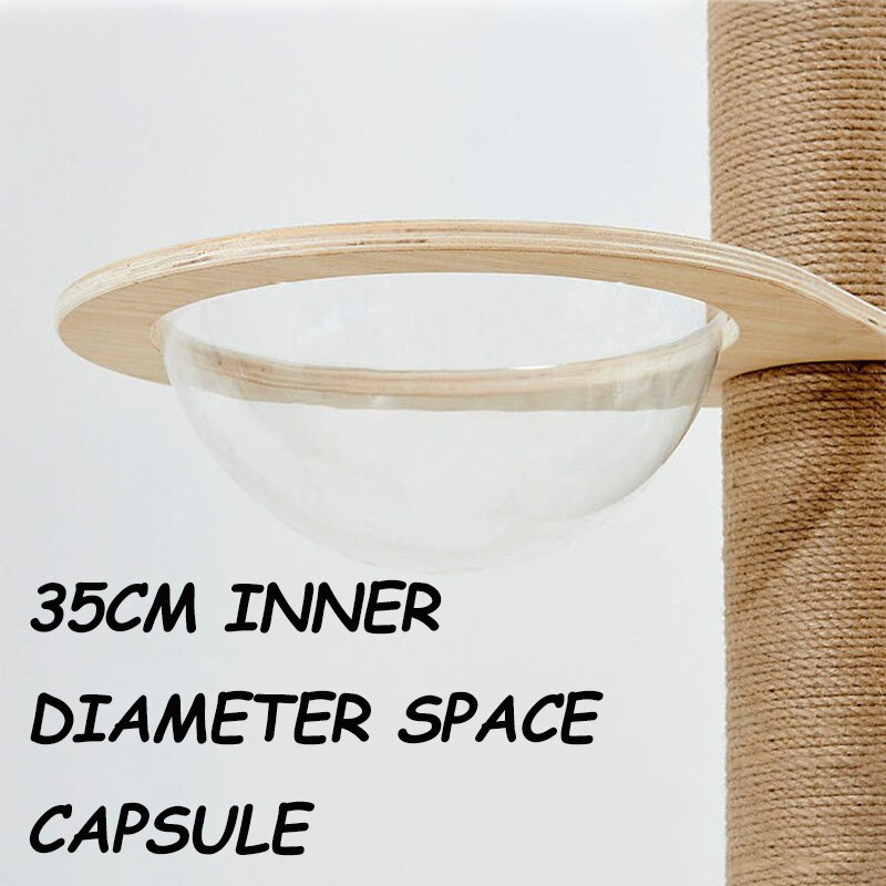 Transparent Cat Hammock Cat Tree Tower Condo Accessories DIY Cat Climbing Frame Homemade Cats Frame Post Acrylic Cat Litter